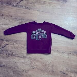 Burgundy Monster Truck Sweatshirt